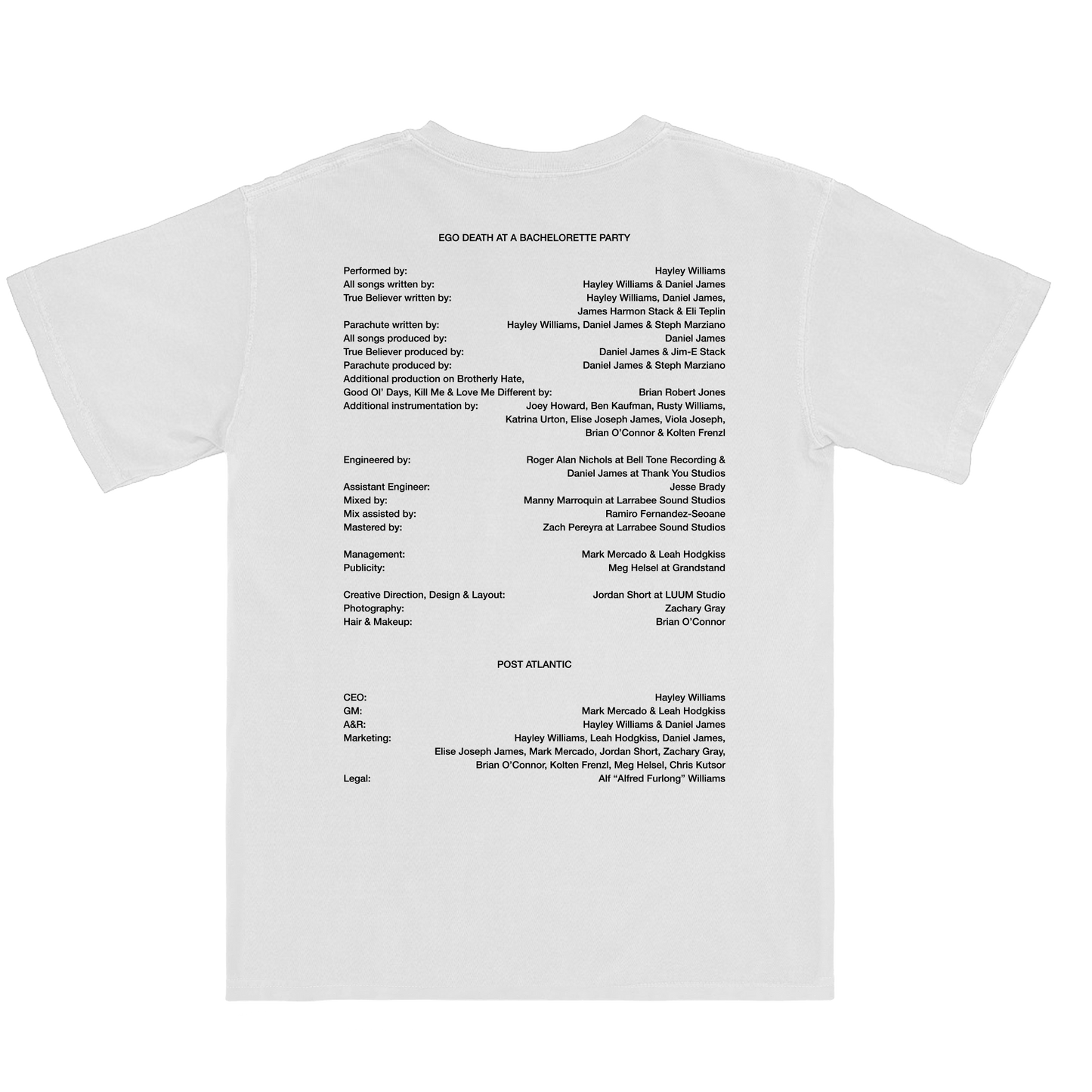 Credits White Tee